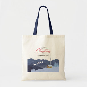 Christmas Happy new year Santa customisable Tote Bag