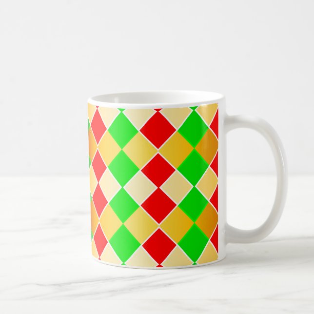 Christmas Harlequin Coffee Mug (Right)