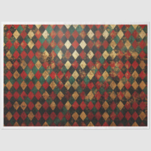 Christmas Harliquin Background Tissue Paper