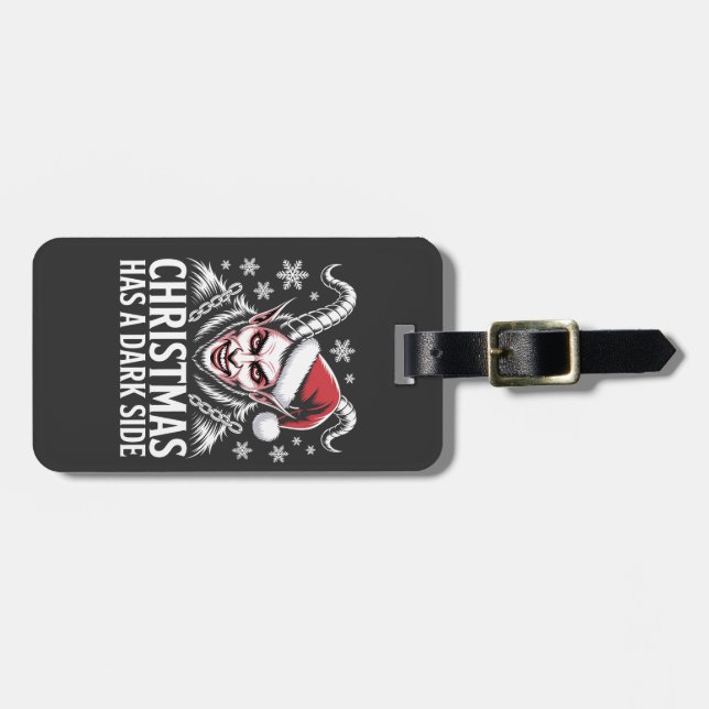 Christmas Has a Dark Side Luggage Tag (Front Horizontal)