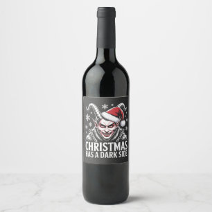 Christmas Has a Dark Side Wine Label