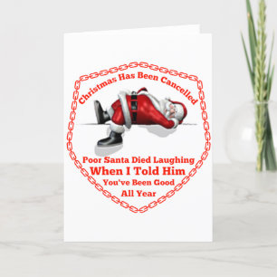 Christmas Has Been Cancelled Holiday Card