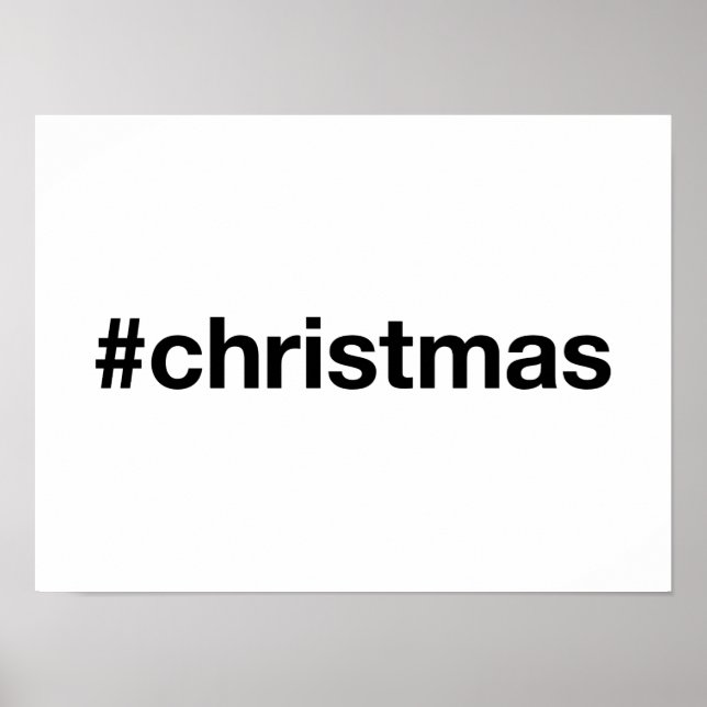 CHRISTMAS Hashtag Poster (Front)