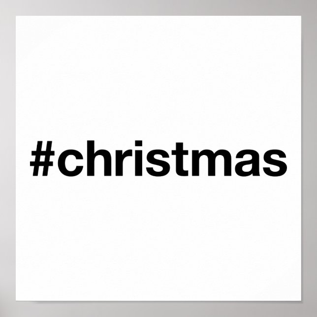 Christmas Hashtag Poster (Front)