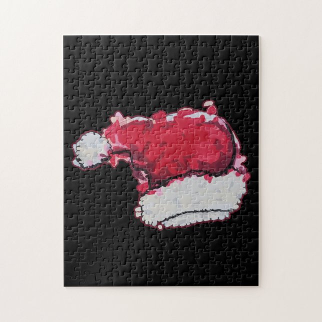 Christmas Hat Jigsaw Puzzle (Vertical)
