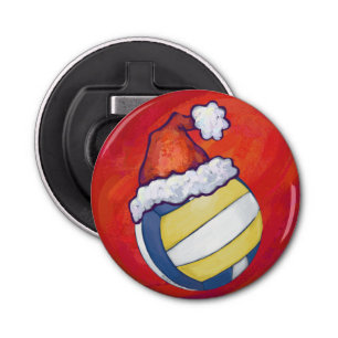 Christmas Hat Volleyball Bottle Opener
