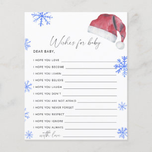 Christmas hat - wishes for baby game
