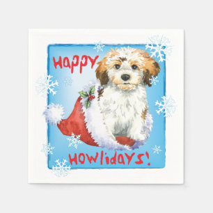 Christmas Havanese Napkin