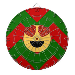 christmas heart eye emoji dartboard