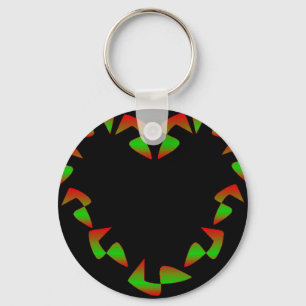Christmas Heart Key Ring