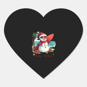 christmas  heart sticker