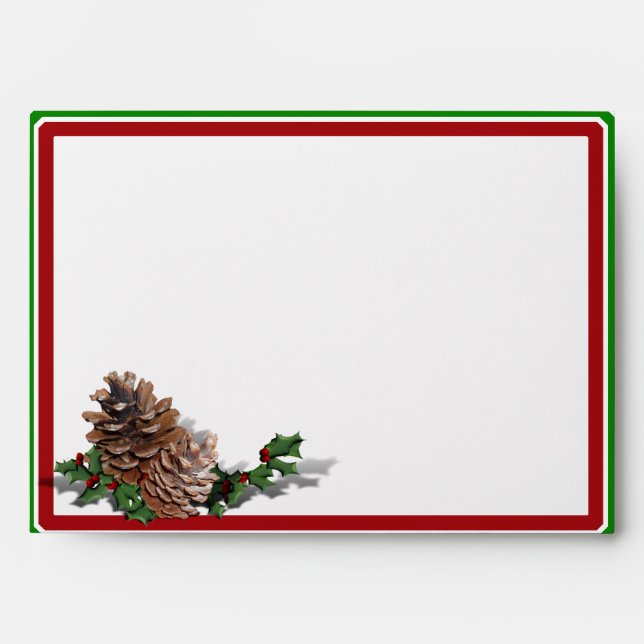 Christmas Heart Wreath Envelopes (Front)