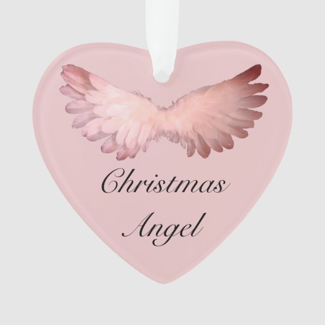 Christmas heaven angel memorial ornament (Front)