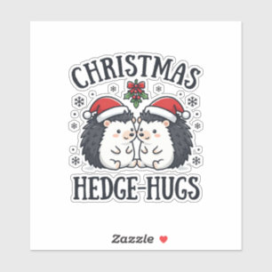 Christmas Hedge-Hugs Cute Hedgehog Holiday Design