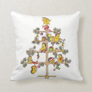 Christmas Hedgehogs Cushion