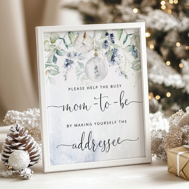 Christmas Help the Busy Mom  Address an Envelope Poster (Creator Uploaded)