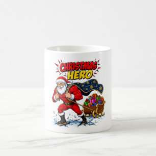 Christmas Hero Comic Santa Claus Coffee Mug