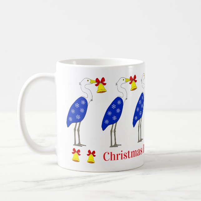 Christmas Herons Mug (Left)