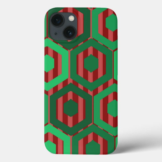 Christmas Hexagons Case-Mate iPhone Case (Back)
