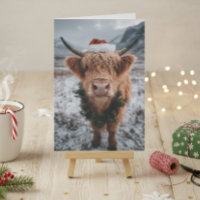 Christmas Highland Cow