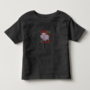 Christmas Hippo Wish Toddler T-Shirt