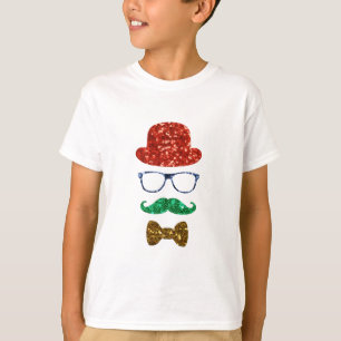 christmas hipster moustache T-Shirt