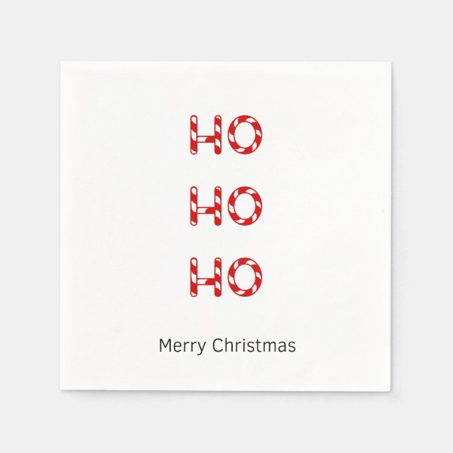 Christmas Ho Ho Ho Napkins (Front)