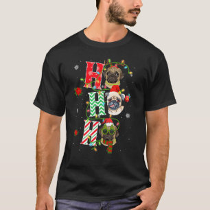 Christmas Ho Ho Ho Pug Dog Xmas Dog 1 T-Shirt