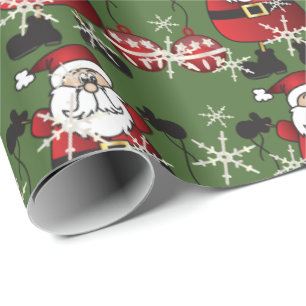 Christmas Ho, Ho, Ho, Santa Claus Wrapping Paper