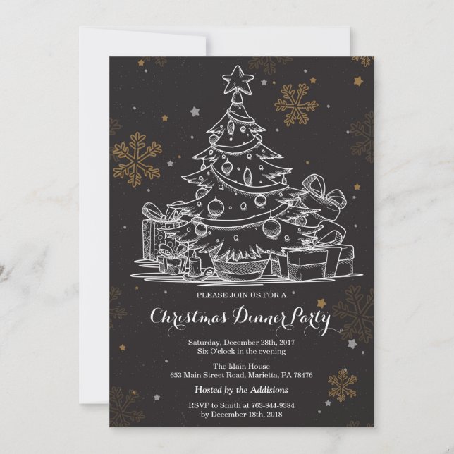 Christmas Holiady Party Invitation (Front)