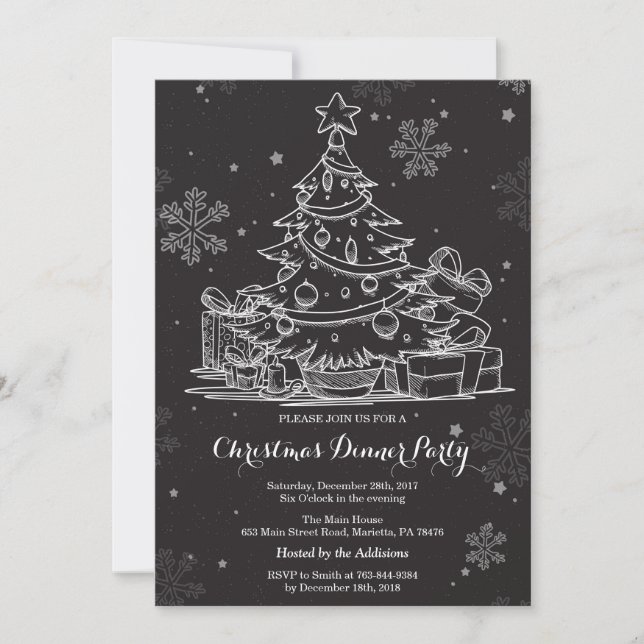 Christmas Holiady Party Invitation (Front)
