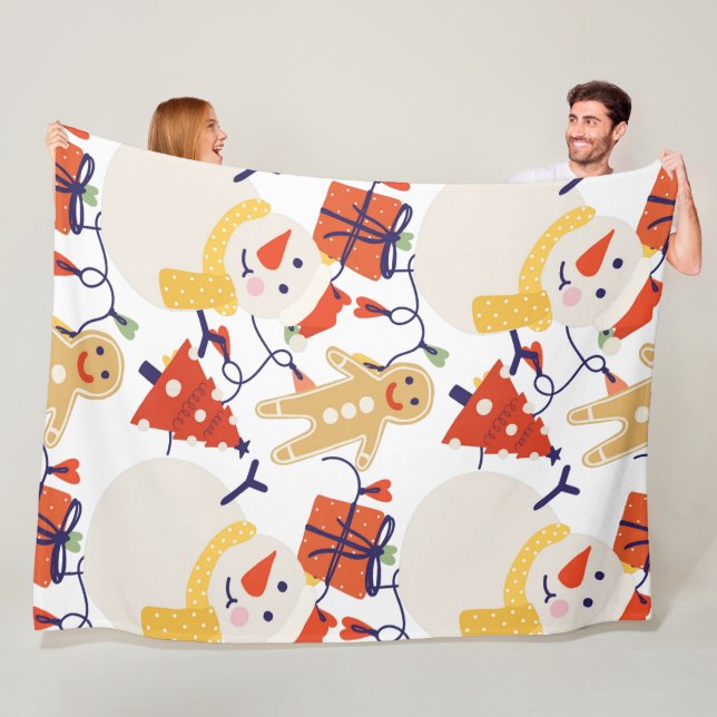 Christmas Holiday 60x80 Fleece Blanket (In Situ)