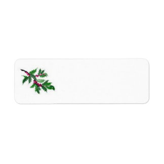 Christmas/holiday address label return address label