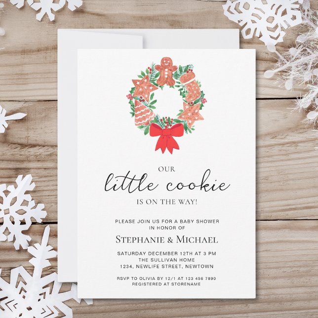 Christmas Holiday Baby Shower Invitation (Creator Uploaded)