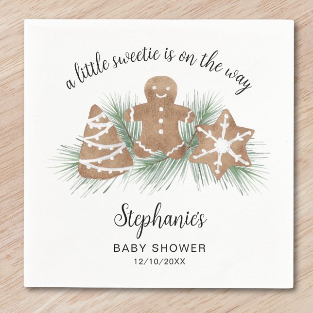 Christmas Holiday Baby Shower Napkin (Creator Uploaded)