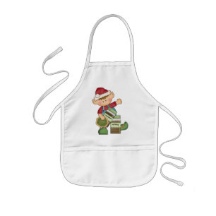 Christmas Holiday Baking Elf kids apron