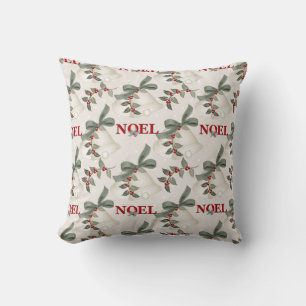 Christmas Holiday Bells D20 Throw Pillow