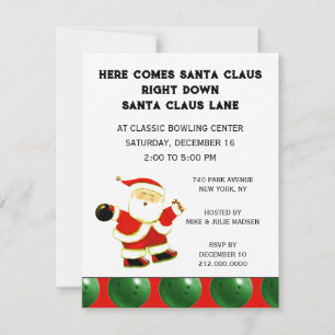 Christmas Holiday Bowl Invitation