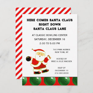 Christmas Holiday Bowl Invitation