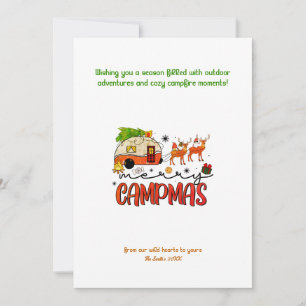 Christmas Holiday Camper reindeer Outdoor