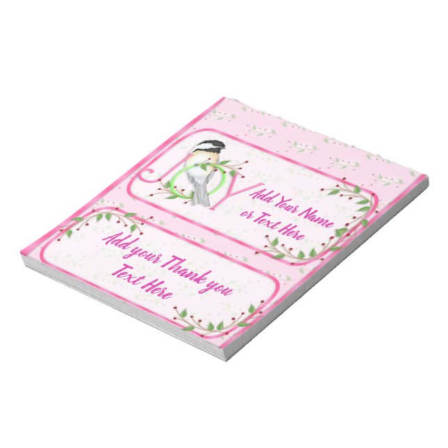 Christmas Holiday Candy Bar Wrappers Party Favors Notepad (Rotated)