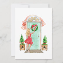 Christmas Holiday Card "Christmas wreath"