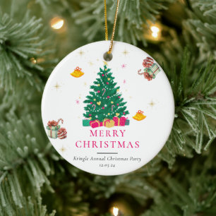 Christmas Holiday Ceramic Ornament