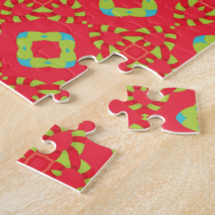 Christmas Holiday Charm Pattern 01 - Jigsaw Puzzle