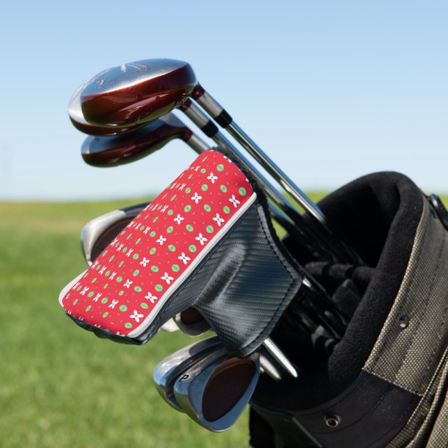 Christmas Holiday Charm Pattern 02 -  Golf Head Cover (In Situ)