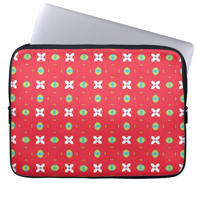 Christmas Holiday Charm Pattern 02 -  Laptop Sleeve (Front)