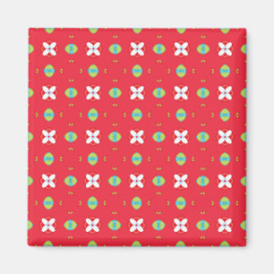 Christmas Holiday Charm Pattern 02 -  Magnet