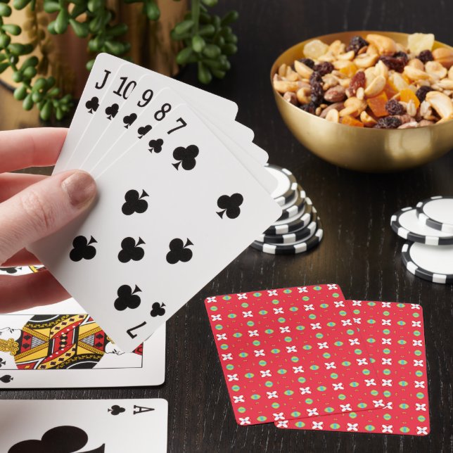 Christmas Holiday Charm Pattern 02 -  Playing Cards (In Situ)