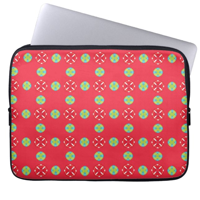 Christmas Holiday Charm Pattern 03 -  Laptop Sleeve (Front)