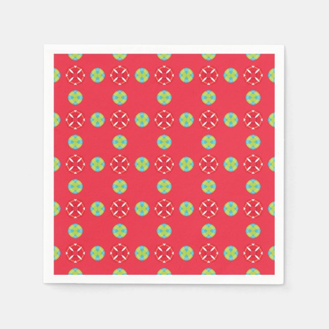 Christmas Holiday Charm Pattern 03 -  Napkin (Front)